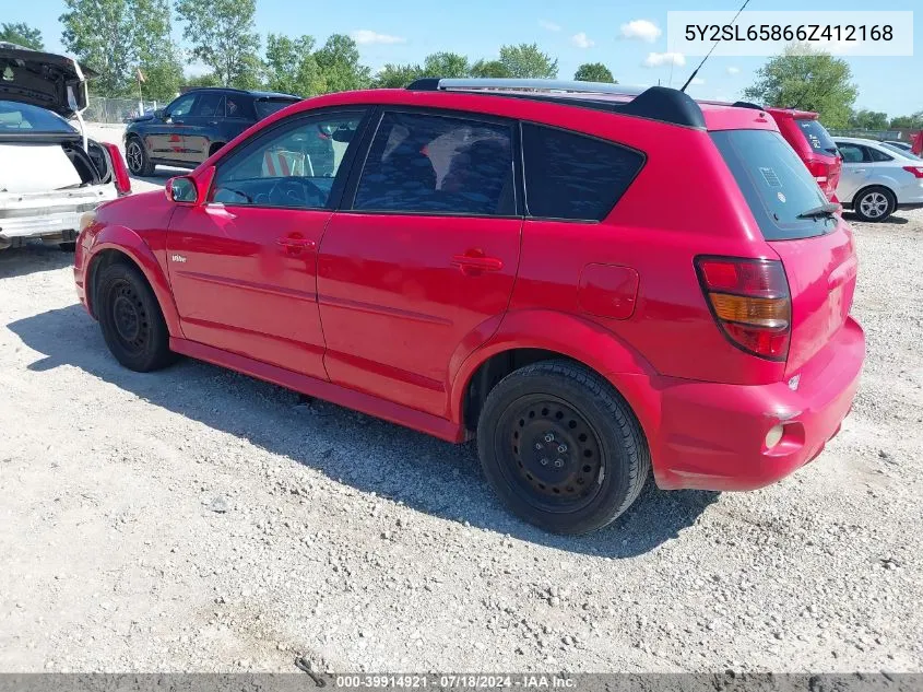 5Y2SL65866Z412168 2006 Pontiac Vibe