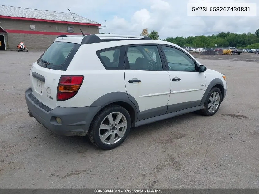 5Y2SL65826Z430831 2006 Pontiac Vibe