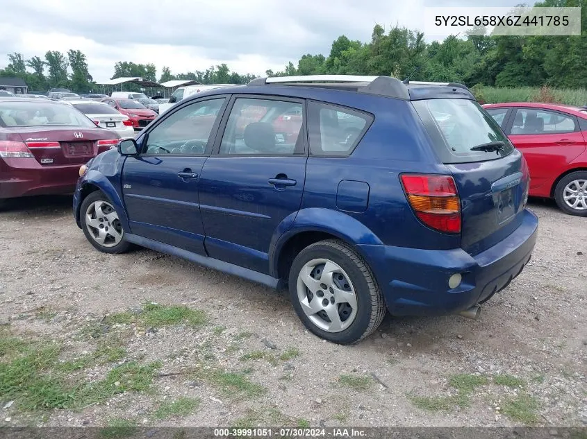 5Y2SL658X6Z441785 2006 Pontiac Vibe