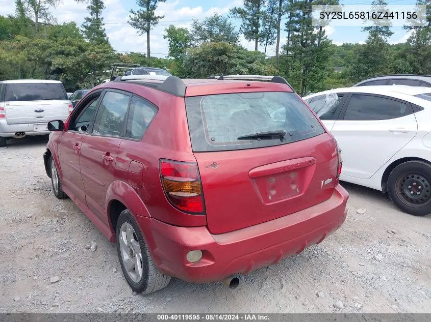 5Y2SL65816Z441156 2006 Pontiac Vibe