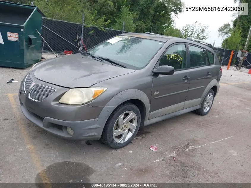 5Y2SM65816Z423060 2006 Pontiac Vibe