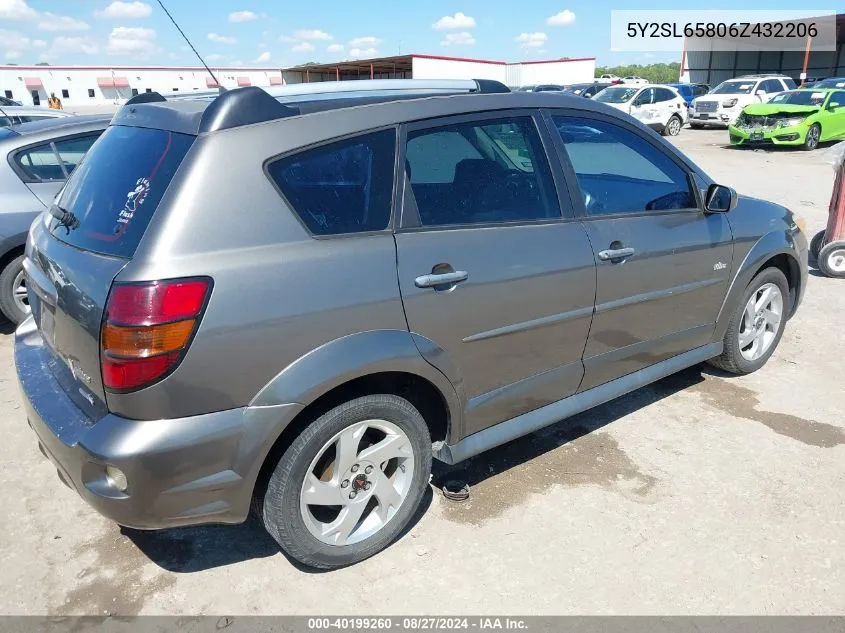 5Y2SL65806Z432206 2006 Pontiac Vibe