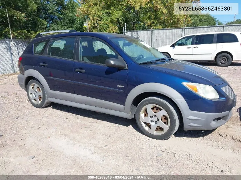 2006 Pontiac Vibe VIN: 5Y2SL65866Z463301 Lot: 40269816