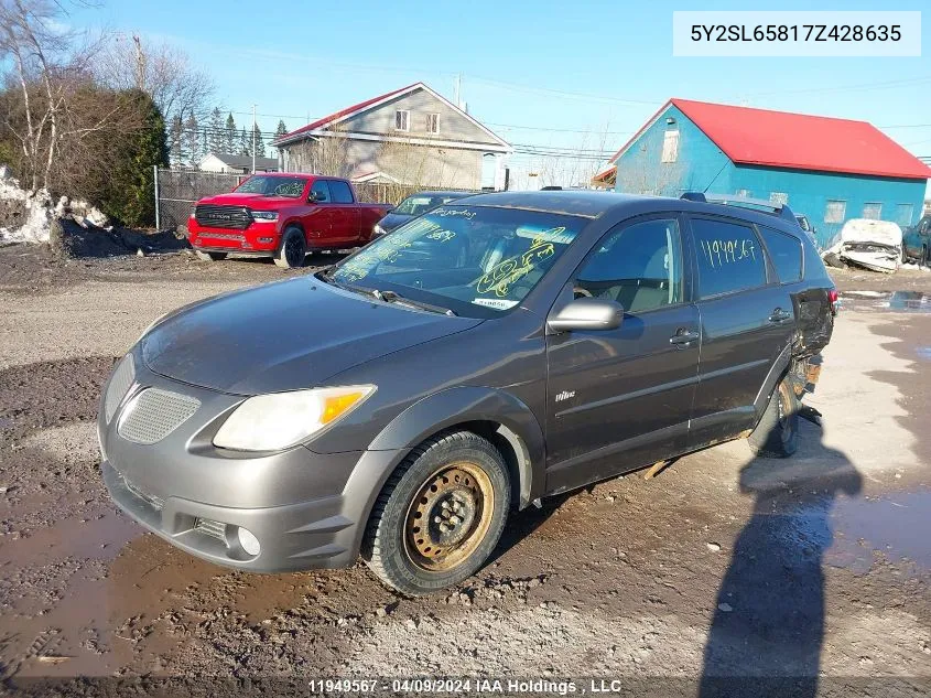 5Y2SL65817Z428635 2007 Pontiac Vibe