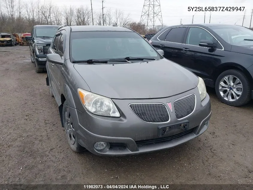 5Y2SL65837Z429947 2007 Pontiac Vibe