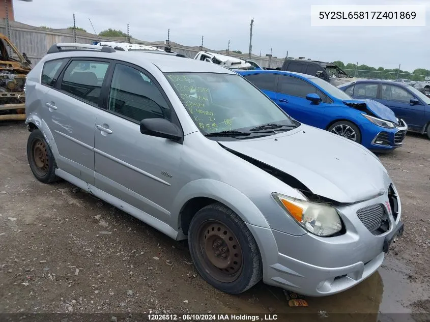 5Y2SL65817Z401869 2007 Pontiac Vibe