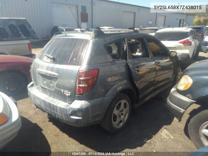 5Y2SL658X7Z438015 2007 Pontiac Vibe