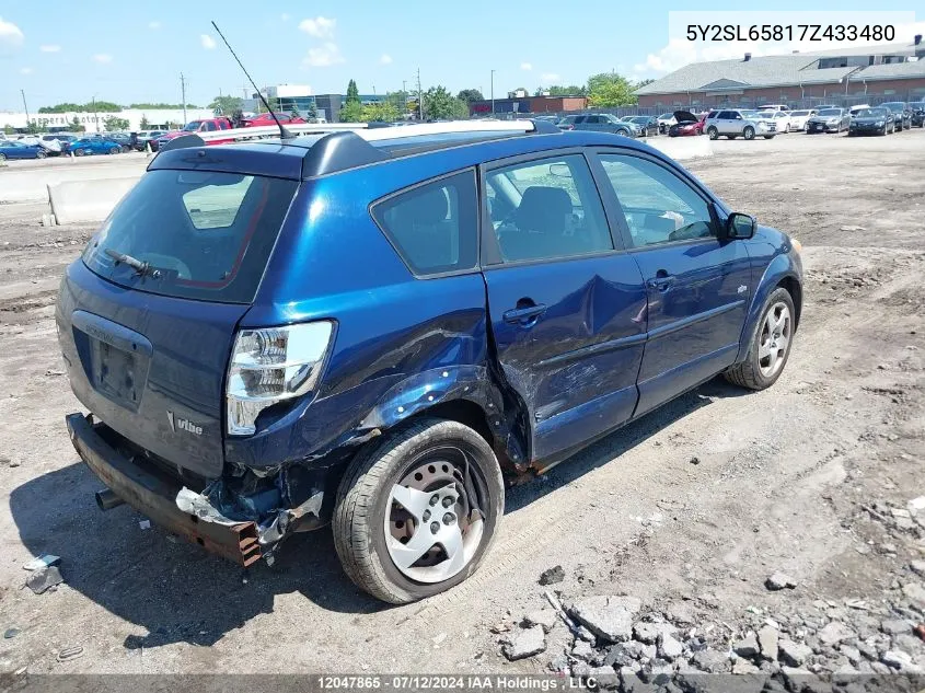 5Y2SL65817Z433480 2007 Pontiac Vibe