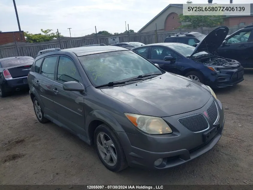 5Y2SL65807Z406139 2007 Pontiac Vibe