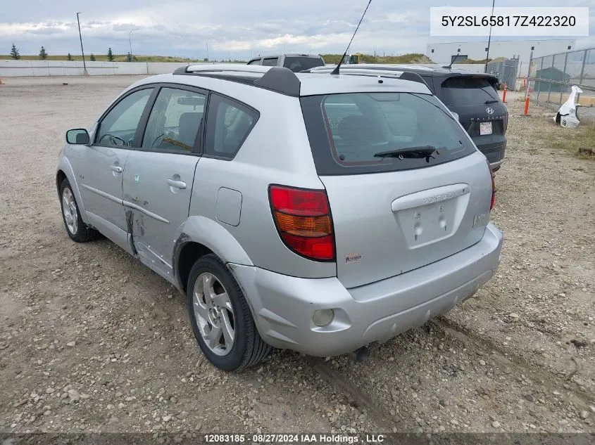 5Y2SL65817Z422320 2007 Pontiac Vibe