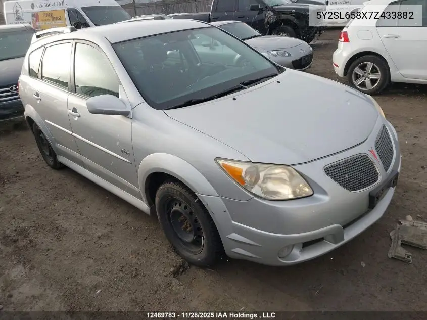 5Y2SL658X7Z433882 2007 Pontiac Vibe