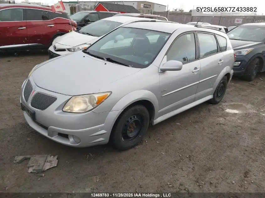5Y2SL658X7Z433882 2007 Pontiac Vibe