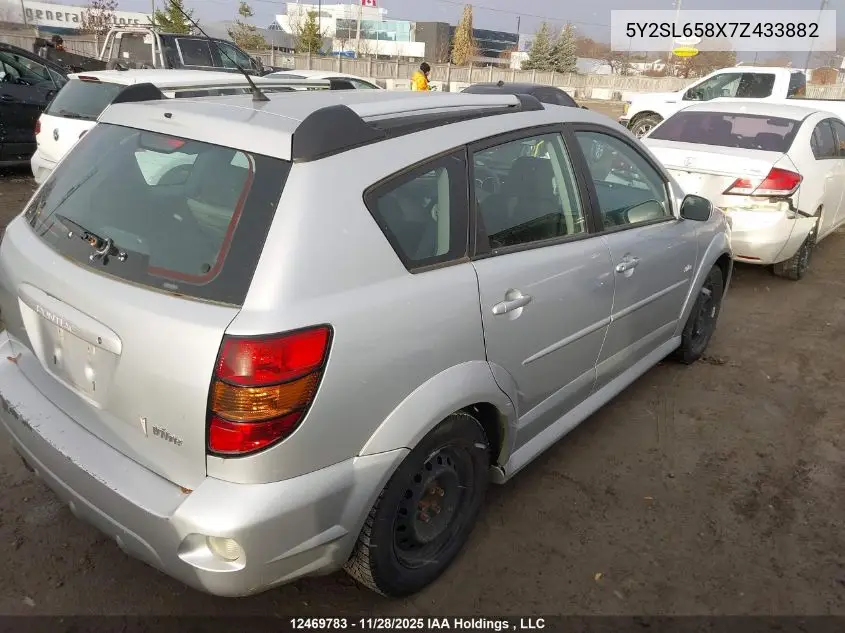 5Y2SL658X7Z433882 2007 Pontiac Vibe
