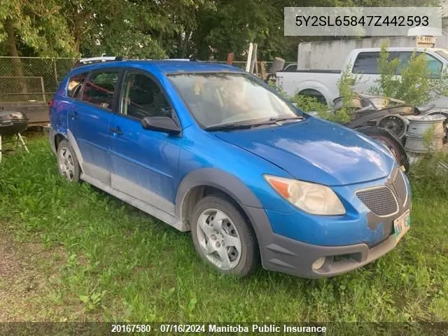 5Y2SL65847Z442593 2007 Pontiac Vibe