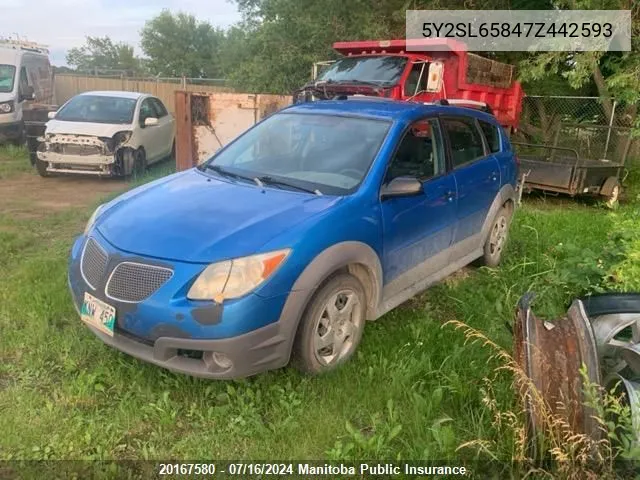 5Y2SL65847Z442593 2007 Pontiac Vibe