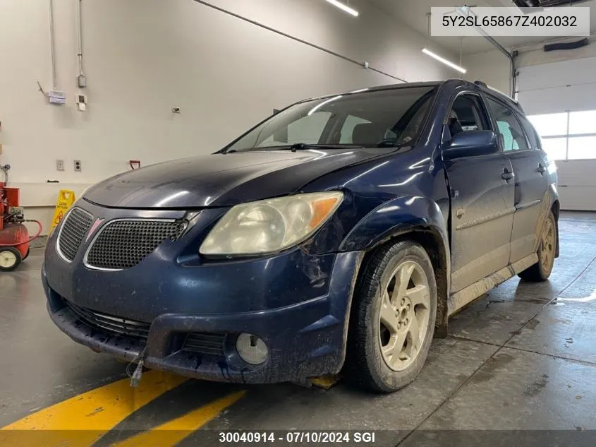 5Y2SL65867Z402032 2007 Pontiac Vibe