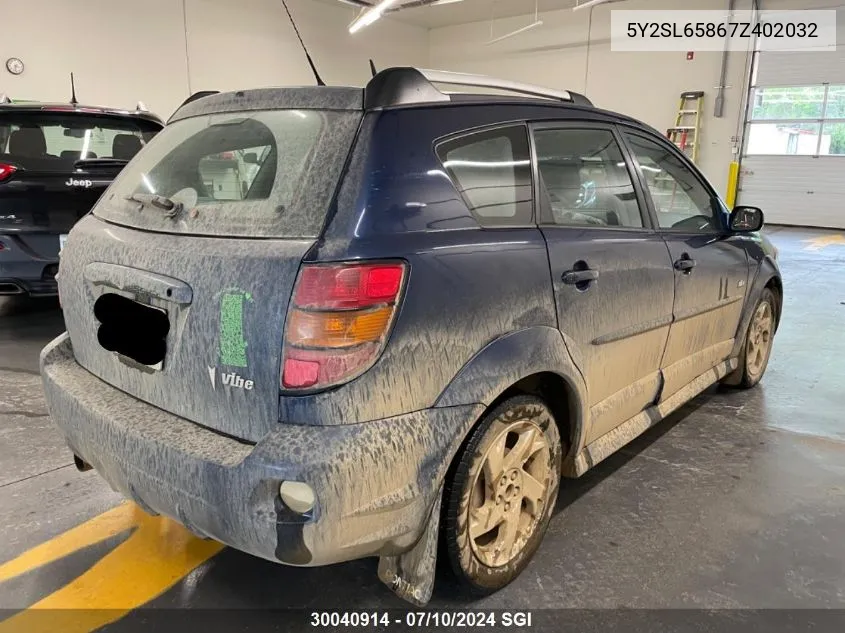 5Y2SL65867Z402032 2007 Pontiac Vibe