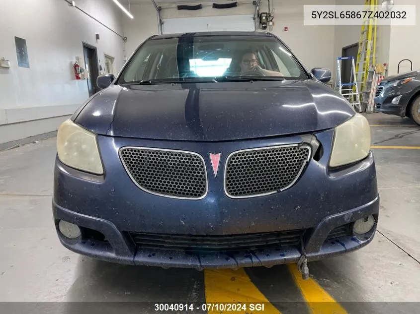 5Y2SL65867Z402032 2007 Pontiac Vibe