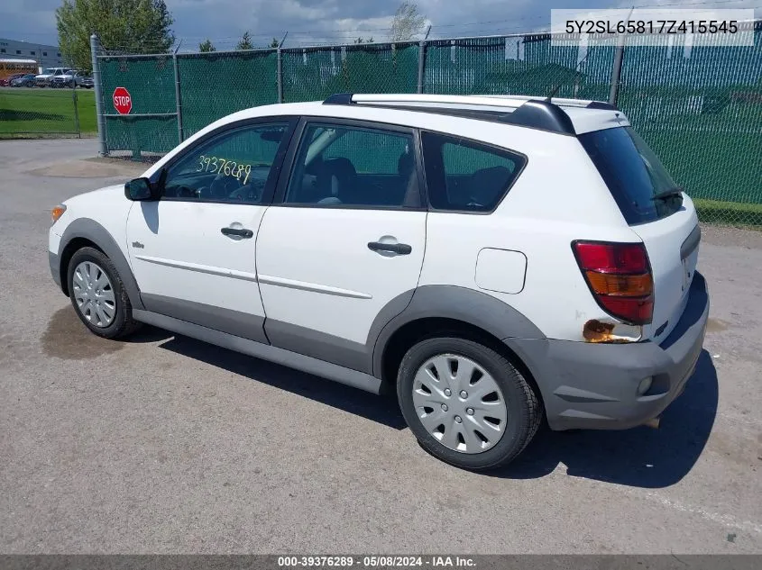 5Y2SL65817Z415545 2007 Pontiac Vibe