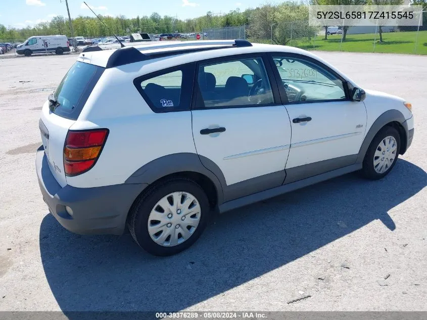 5Y2SL65817Z415545 2007 Pontiac Vibe