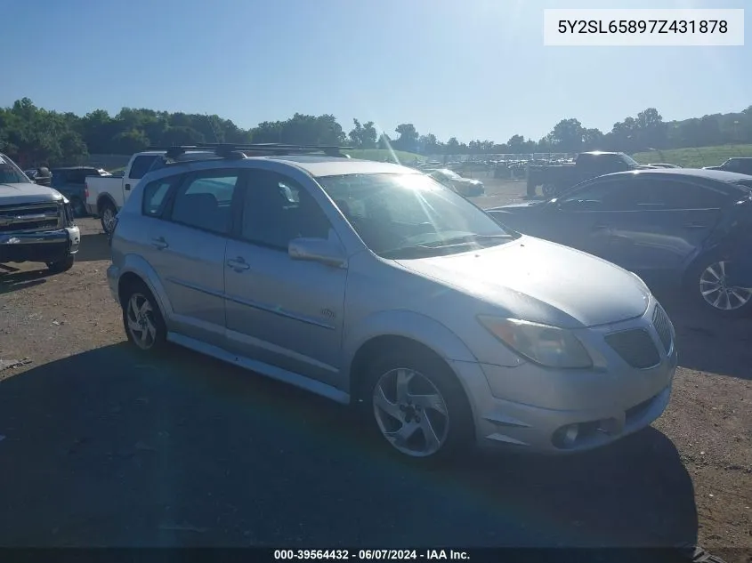 2007 Pontiac Vibe VIN: 5Y2SL65897Z431878 Lot: 39564432