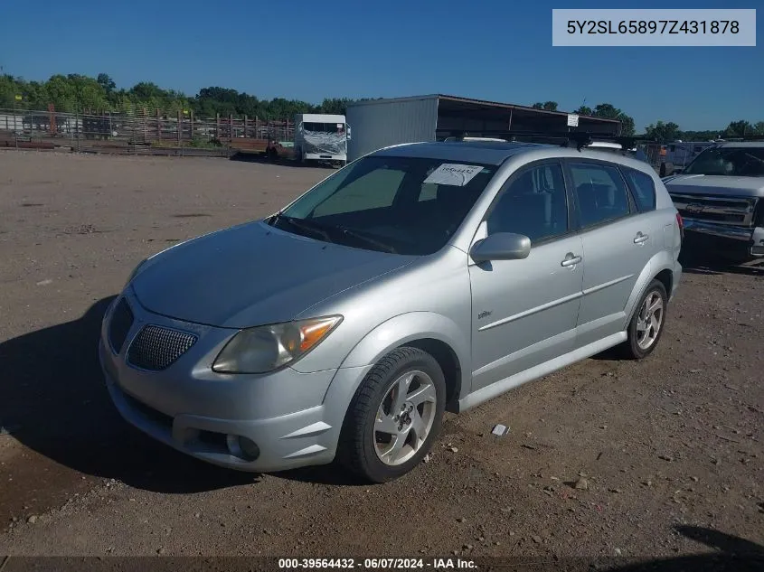 2007 Pontiac Vibe VIN: 5Y2SL65897Z431878 Lot: 39564432