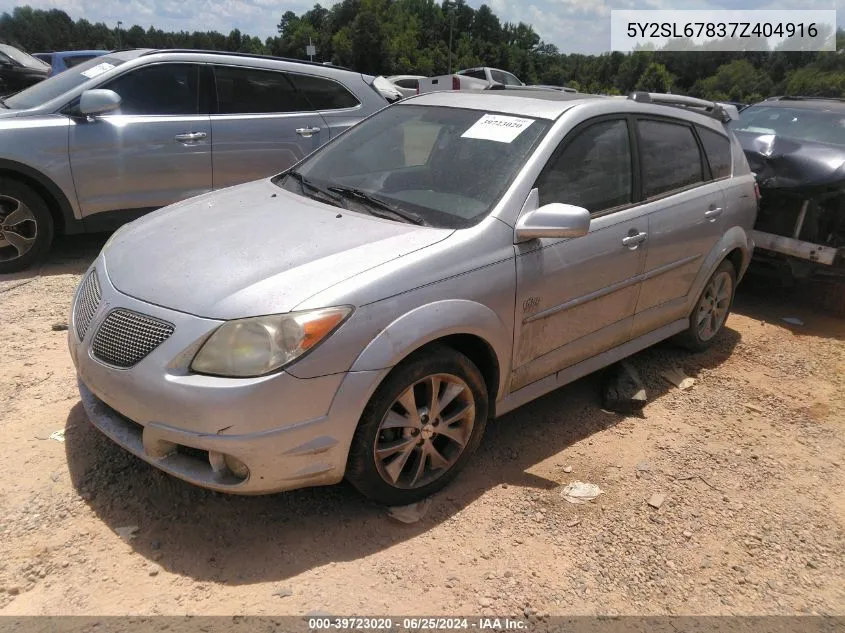 5Y2SL67837Z404916 2007 Pontiac Vibe