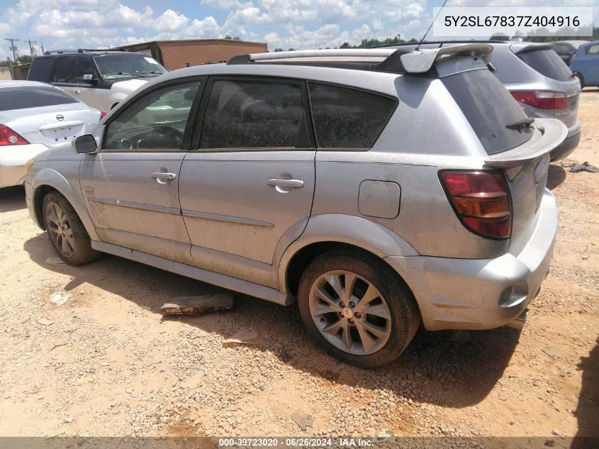 5Y2SL67837Z404916 2007 Pontiac Vibe