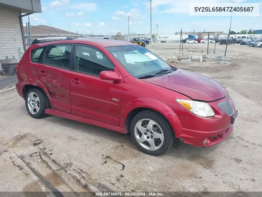 5Y2SL65847Z405687 2007 Pontiac Vibe