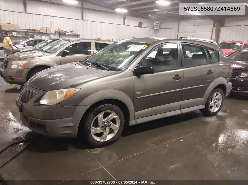 5Y2SL65807Z414869 2007 Pontiac Vibe