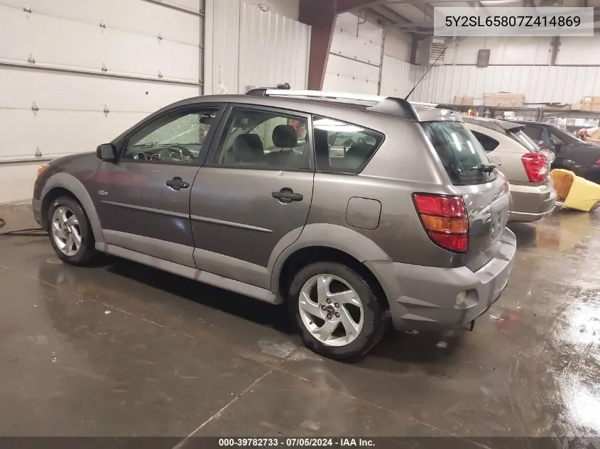 5Y2SL65807Z414869 2007 Pontiac Vibe