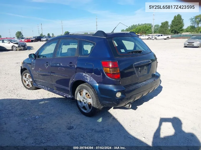 5Y2SL65817Z423595 2007 Pontiac Vibe