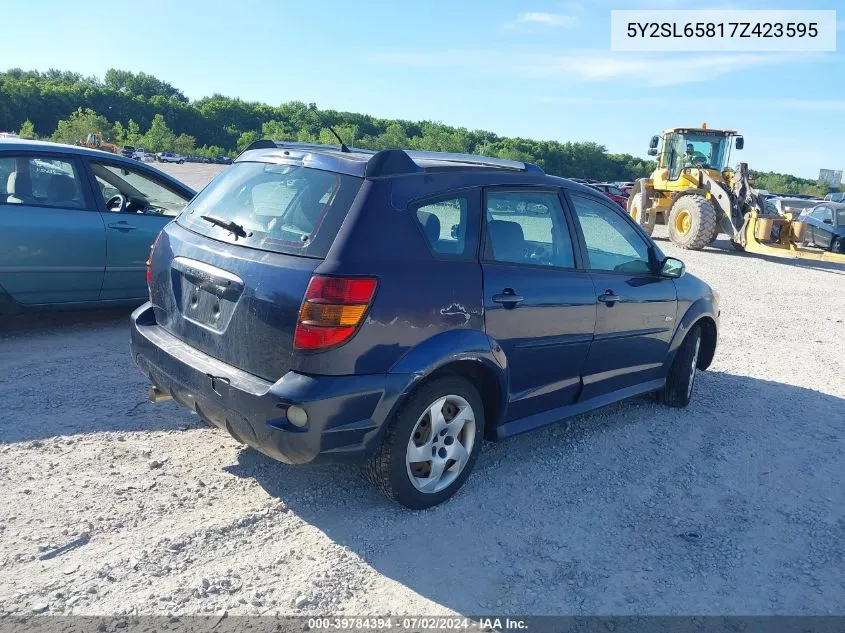 5Y2SL65817Z423595 2007 Pontiac Vibe