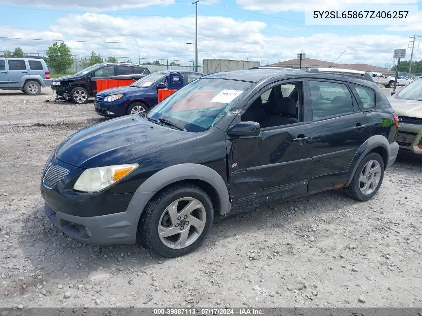 5Y2SL65867Z406257 2007 Pontiac Vibe