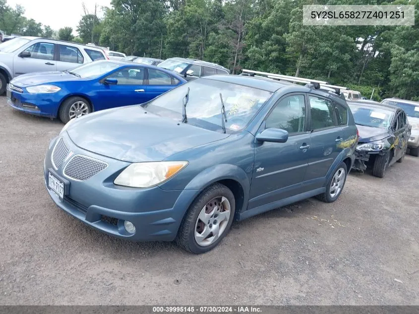 5Y2SL65827Z401251 2007 Pontiac Vibe