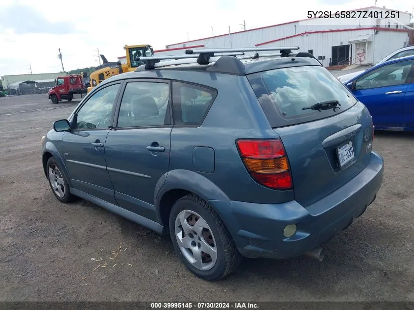 5Y2SL65827Z401251 2007 Pontiac Vibe