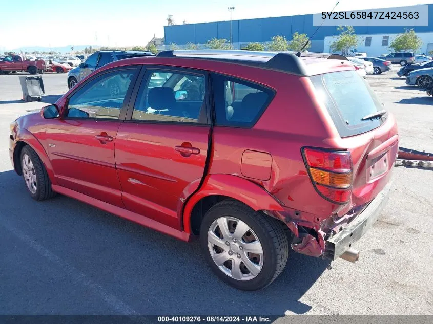 5Y2SL65847Z424563 2007 Pontiac Vibe