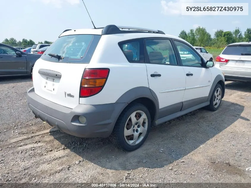 5Y2SL65827Z430975 2007 Pontiac Vibe