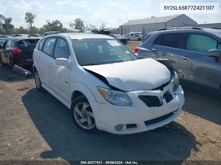 5Y2SL65877Z421107 2007 Pontiac Vibe