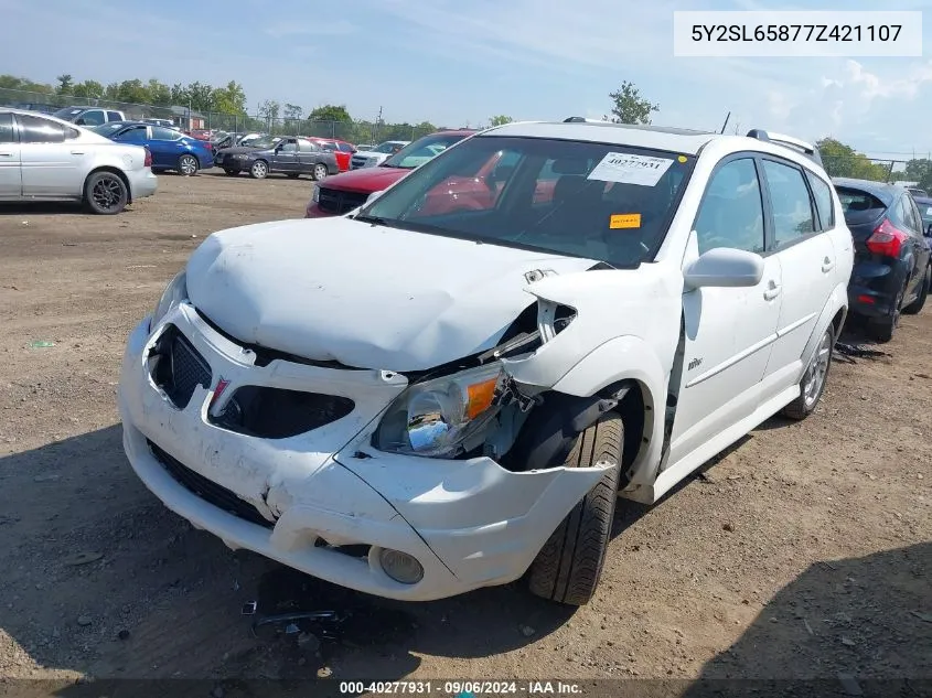 5Y2SL65877Z421107 2007 Pontiac Vibe