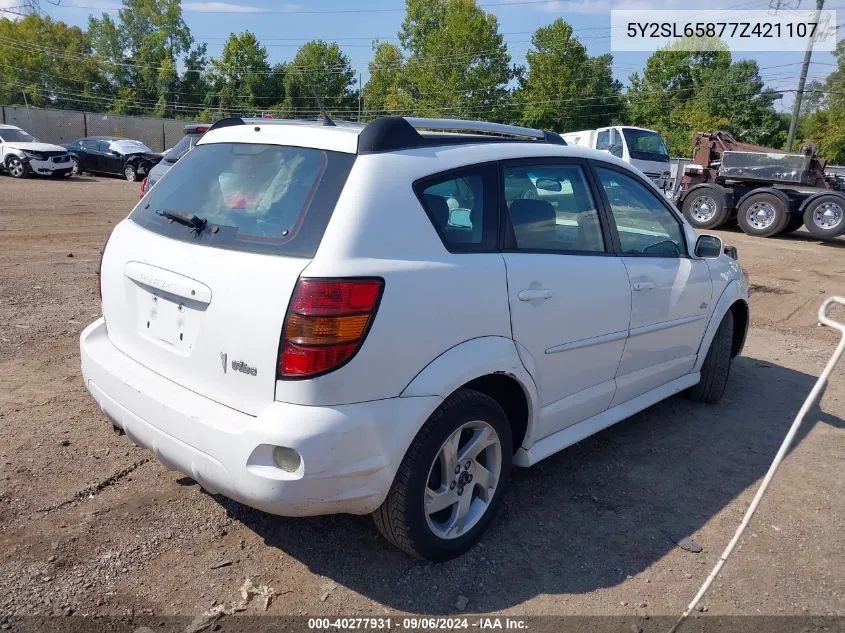 5Y2SL65877Z421107 2007 Pontiac Vibe