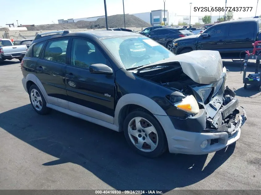 2007 Pontiac Vibe VIN: 5Y2SL65867Z437377 Lot: 40416930