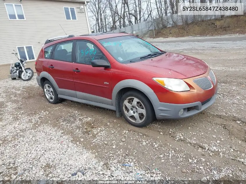5Y2SL65847Z438480 2007 Pontiac Vibe