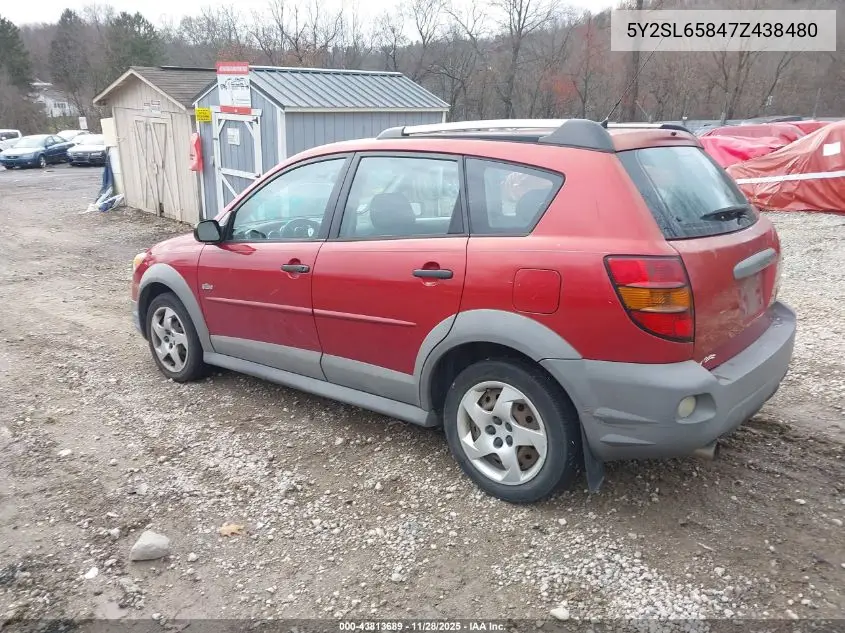 5Y2SL65847Z438480 2007 Pontiac Vibe