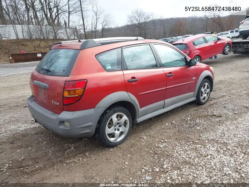 5Y2SL65847Z438480 2007 Pontiac Vibe