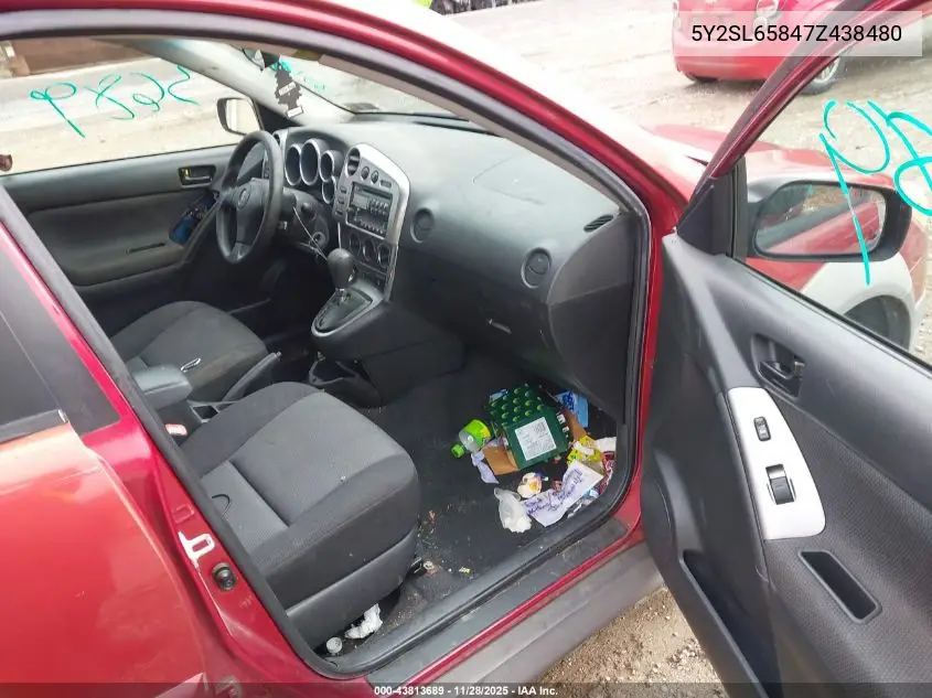 5Y2SL65847Z438480 2007 Pontiac Vibe