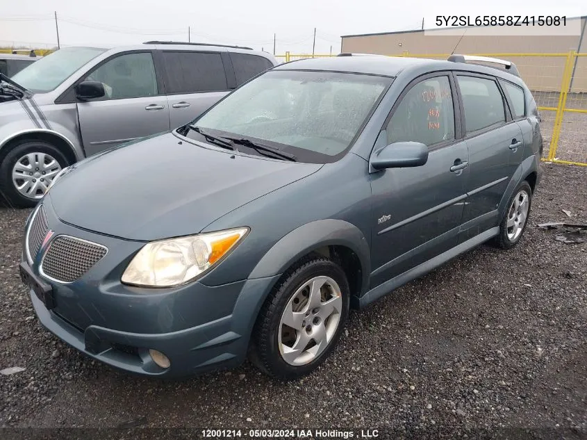 5Y2SL65858Z415081 2008 Pontiac Vibe