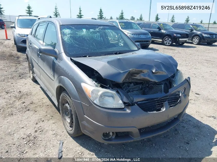 5Y2SL65898Z419246 2008 Pontiac Vibe