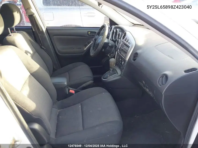 5Y2SL65898Z423040 2008 Pontiac Vibe