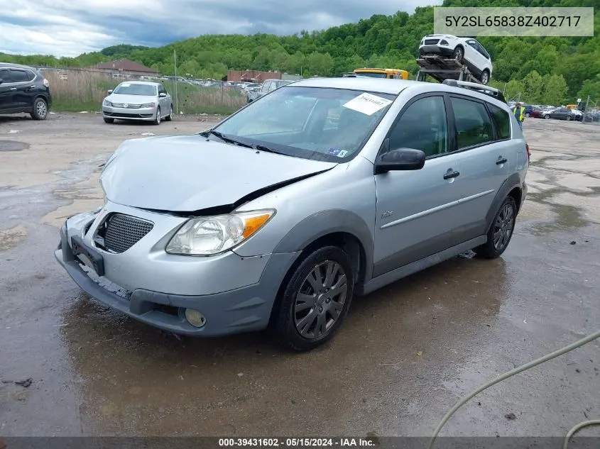 5Y2SL65838Z402717 2008 Pontiac Vibe